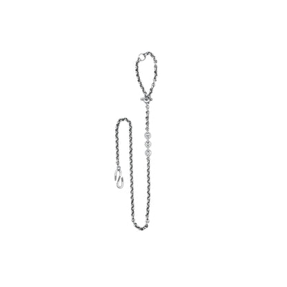 5MM OPEN-LINK™ WALLET CHAIN WITH DIAMOND PENDANT