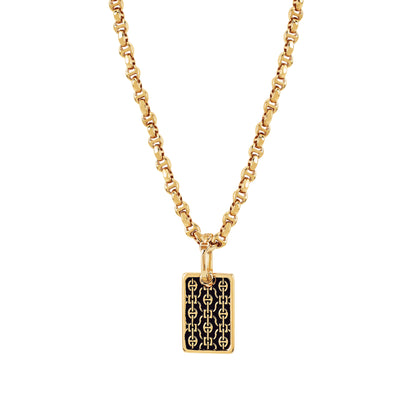 RECTANGLE LACE PENDANT