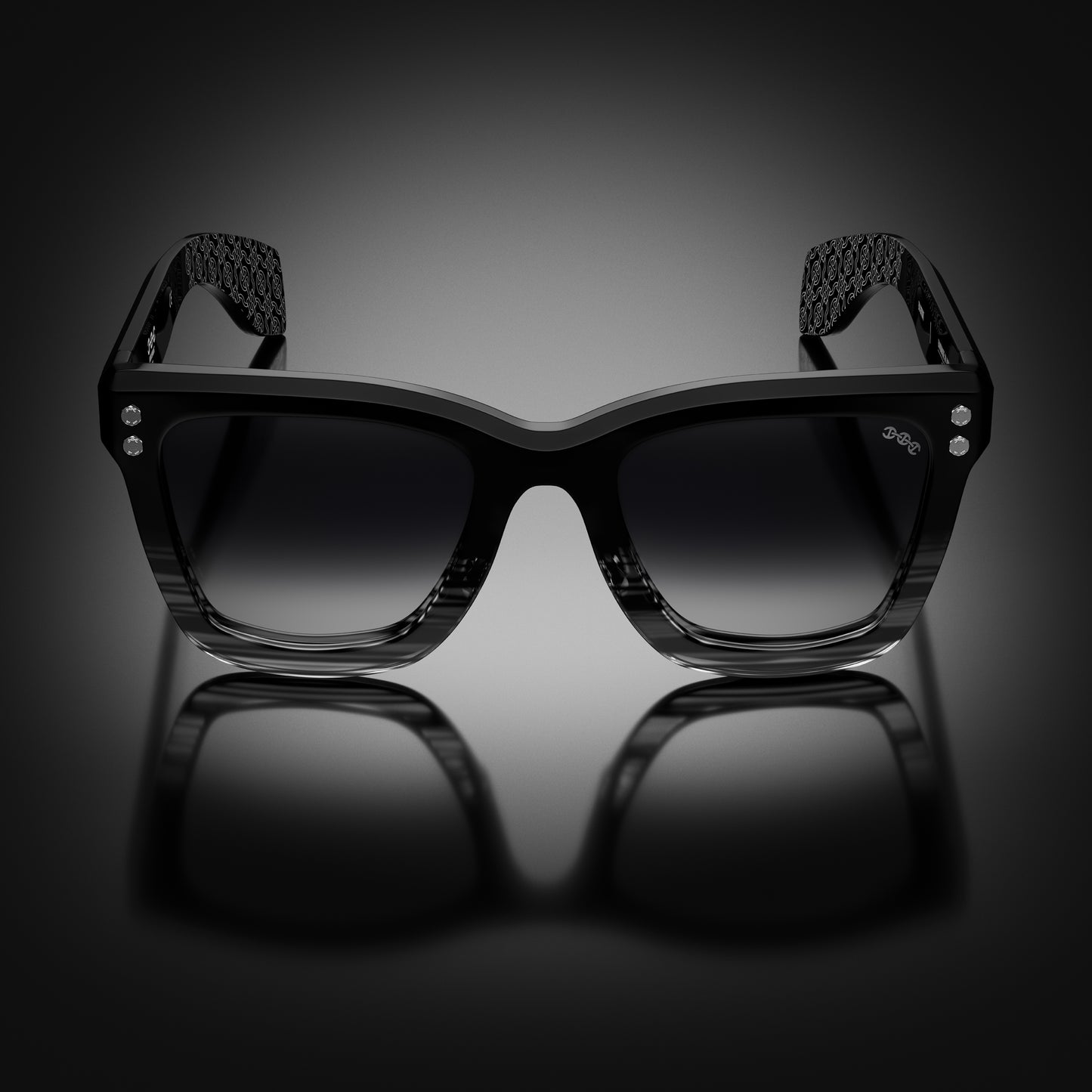 MODEL I | BLACK/GREY TORTOISE FADE