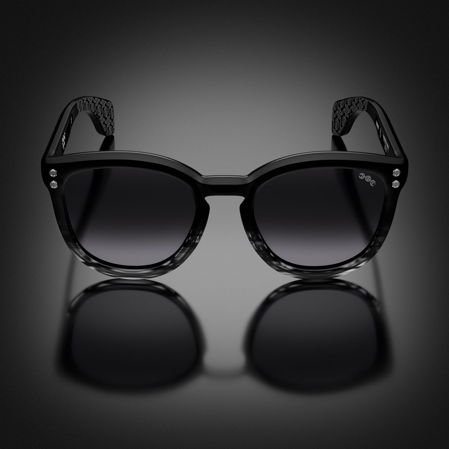 MODEL II | BLACK/GREY TORTOISE FADE