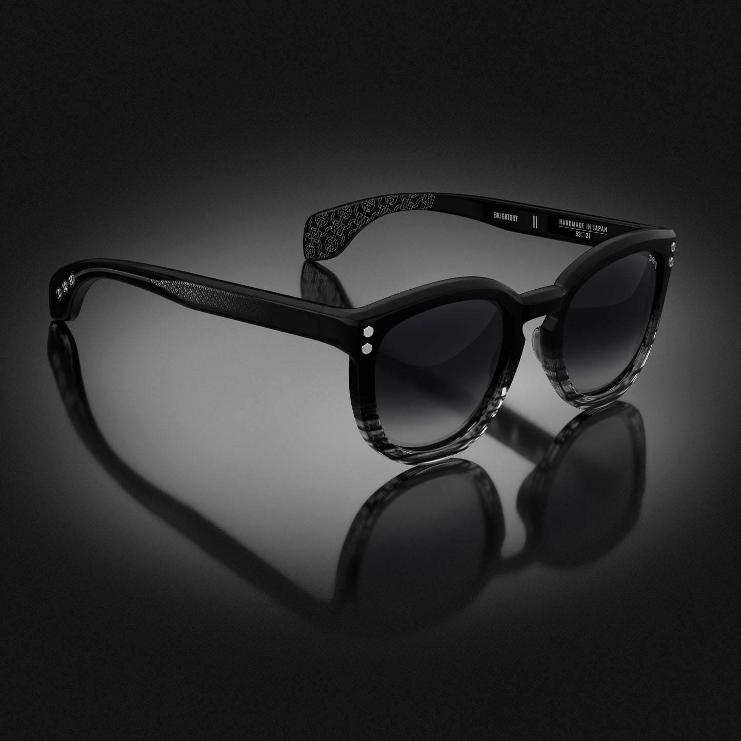 MODEL II | BLACK/GREY TORTOISE FADE