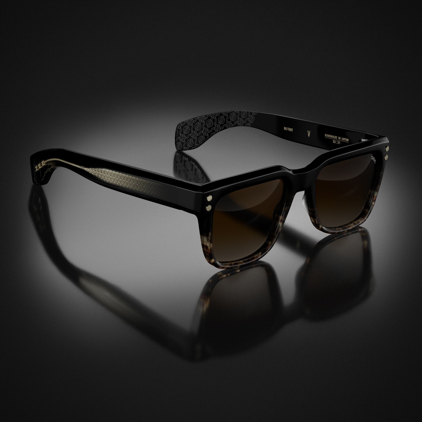 MODEL V | BLACK/TORTOISE FADE