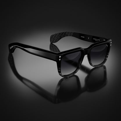 MODEL V | BLACK/GREY TORTOISE FADE