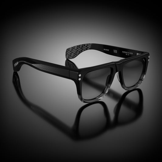 MODEL VIII | BLACK/GREY TORTOISE FADE